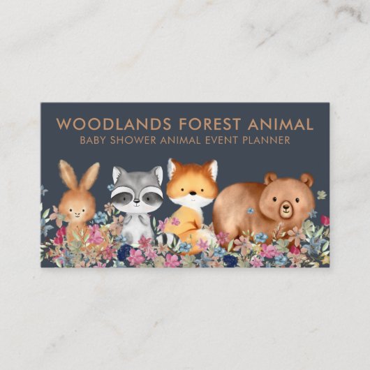 ベビーベアキツネラクーンウサギ 名刺 (正面)