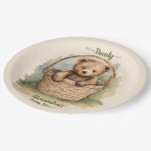 ベビーベアキュブベビー男女兼用シャワー ペーパープレート (アングル)