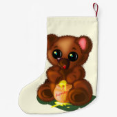 ベビーベアクリスマスストッキング – 私はハニー大好き スモールクリスマスストッキング (裏面)