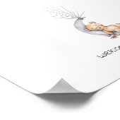 ベビーベアサイティングオンザムーンゲストブック ポスター (角)