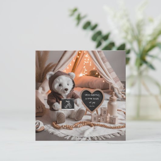 ベビーベアシンプル妊娠の発表 シーズンカード (スタンド正面)