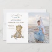 ベビーベアセーラー誕生日 招待状 (正面)