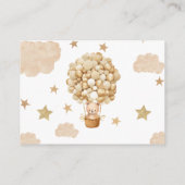 ベビーベアバルーン中立の書籍 エンクロージャーカード (裏面)