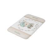 ベビーベアパーソナライズかわいいヴィンテージ甘い愛らしい バスマット (アングル)