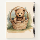 ベビーベアベビーシャワーゲストギフトリスト ノートブック (裏面)