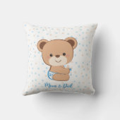 ベビーベアベビー装飾用クッション男の赤ちゃん クッション (裏面)