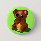 ベビーベアボタン – お使いの色 缶バッジ (正面)