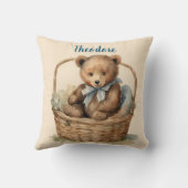 ベビーベアボーイズパーソナライズされた クッション (裏面)