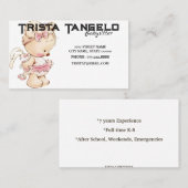 ベビーベアラビットベビーシッター託児 名刺 (正面/裏面)