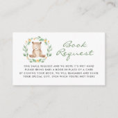 ベビーベアリースベビーシャワー予約リクエスト エンクロージャーカード (正面)