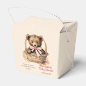 ベビーベアーガールズベビーシャワー フェイバーボックス (裏面サイド)