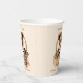 ベビーベアーキュブガールベビーシャワー 紙コップ (右)