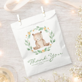 ベビーベアーグリーンリースベビーシャワーありがとう フェイバーバッグ