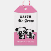 ベビーベアーズピンクベビー子 ギフトタグ (正面)