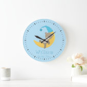 ベビーベアーブルーザムーンII ラージ壁時計 (ホーム)