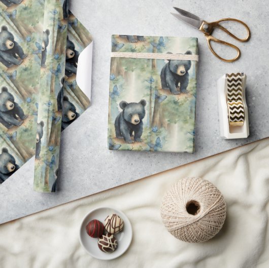 ベビーベアーボーイ ラッピングペーパー (クラフト)