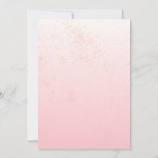 ベビーベアーワイルドフラワーガールズベビーシャワー 招待状 (裏面)