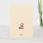 ベビーベア初めてのクリスマスグリーティングホリデーカード シーズンカード (裏面)