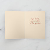 ベビーベア初めてのクリスマスグリーティングホリデーカード シーズンカード (内部)