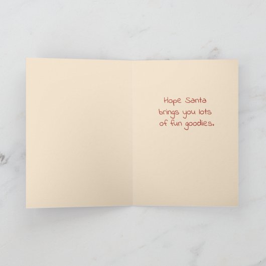 ベビーベア初めてのクリスマスグリーティングホリデーカード シーズンカード (内部)