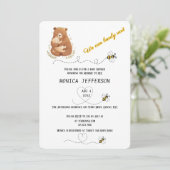 ベビーベア我々は心底待ちパーソナライズされたできる 招待状 (スタンド正面)