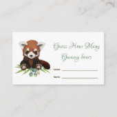 ベビーベア推測どのくらいのお菓子ベイビーシャワー エンクロージャーカード (正面)