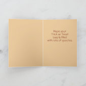 ベビーベア最初のハロウィーンの挨拶 シーズンカード (内部)