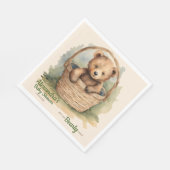 ベビーベア男女兼用ビーリーウェイベビーシャワー スタンダードランチョンナプキン (角)