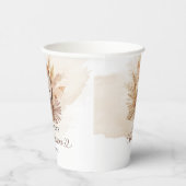 ベビーベア茶色のスウェットシャツパンパスベビーシャワー 紙コップ (右)