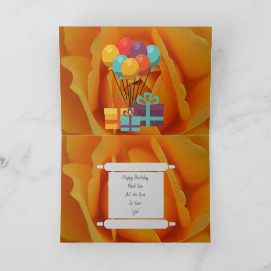 ベビーベア誕生日 カード (内部)