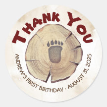 ベビーベア足プリント誕生日会ありがとう