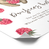 ベビーベア – おしゃぶり狩りゲームベビーシャワー ポスター (角)