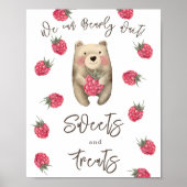 ベビーベア – スイーツとお菓子 ポスター (正面)
