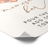 ベビーベア，テディベア，ブラウンバルーン，桃佐バー ポスター (角)