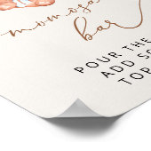 ベビーベア、テディベア、ブルーバルーン、桃佐バー ポスター (角)