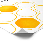 ベビーベア&ハニーガール、男の子の赤ちゃんシャワーへようこそ ポスター (角)