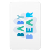 ベビーベア – 青 マグネット (縦)