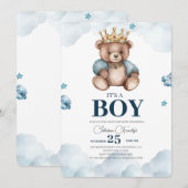 ベビーベイビーシャワー 招待状 (正面/裏面)