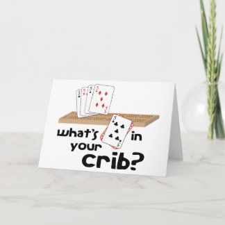 ベビーベッドに何が? カード