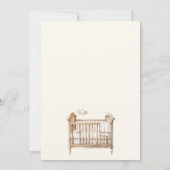 ベビーベッドキュートスターボホベイビーシャワー 招待状 (裏面)