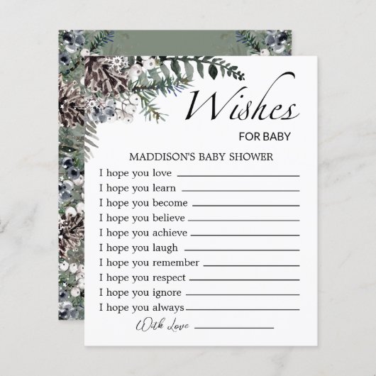 ベビーベビーの願い外は寒い (正面/裏面)