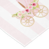 ベビーベビーカーの花アクセント ミディアムテーブルランナー (コーナー)