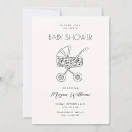 ベビーベビーカー美術 招待状