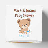 ベビーベビーシャワーお気に入りボックス2" x 2" – 少年 フェイバーボックス (上部)