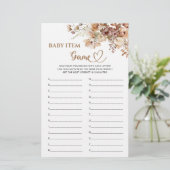 ベビーベビーシャワーにおける開花アイテムゲームベビー (スタンド正面)