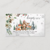 ベビーベビーシャワー外が冷たい名刺 名刺 (正面)