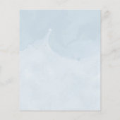 ベビーベビーシャワー外が冷たい招待状 (裏面)