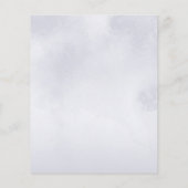 ベビーベビーシャワー外が冷たい招待状 (裏面)