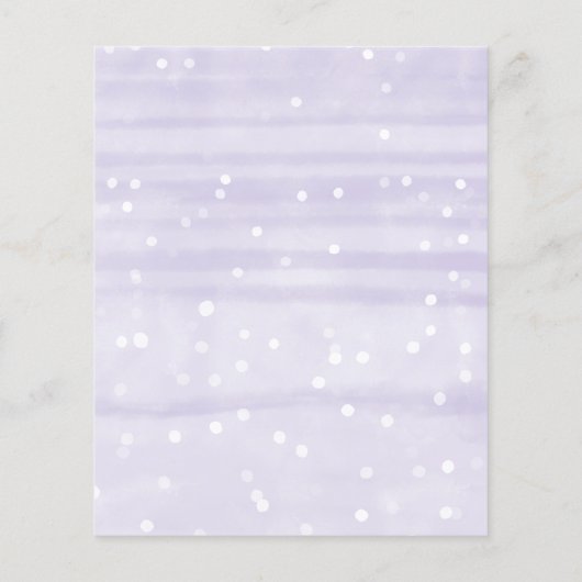 ベビーベビーシャワー外が冷たい招待状 (裏面)