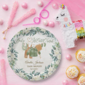 ベビーベビーシャワー外が冷たい招待状 ペーパープレート (パーティー)